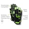 Magid Mechanics Gloves, M, Black MECH444M - alternate 4